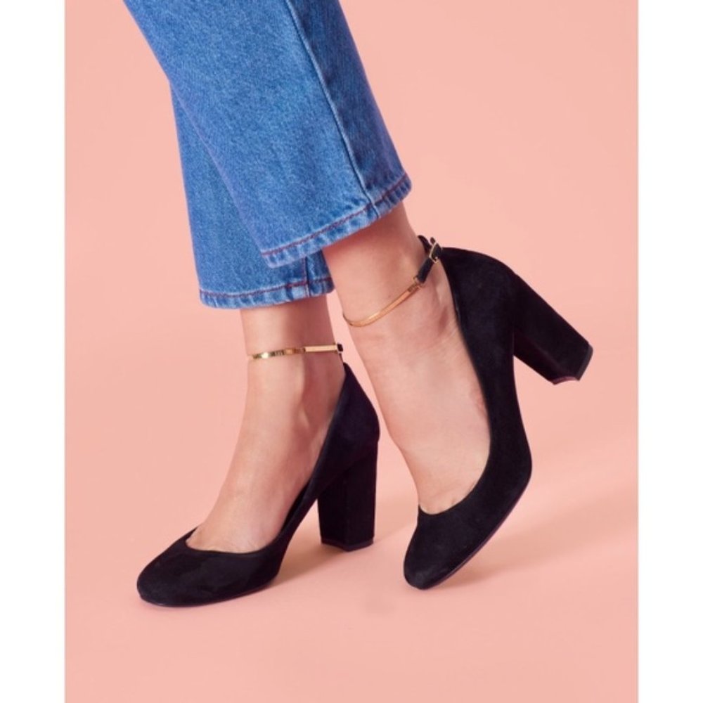 Rouje Paris Colette pumps heels black suede